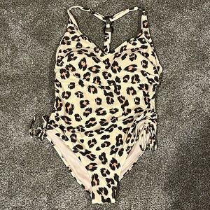 Target Leopard Print One Piece Swimsuit